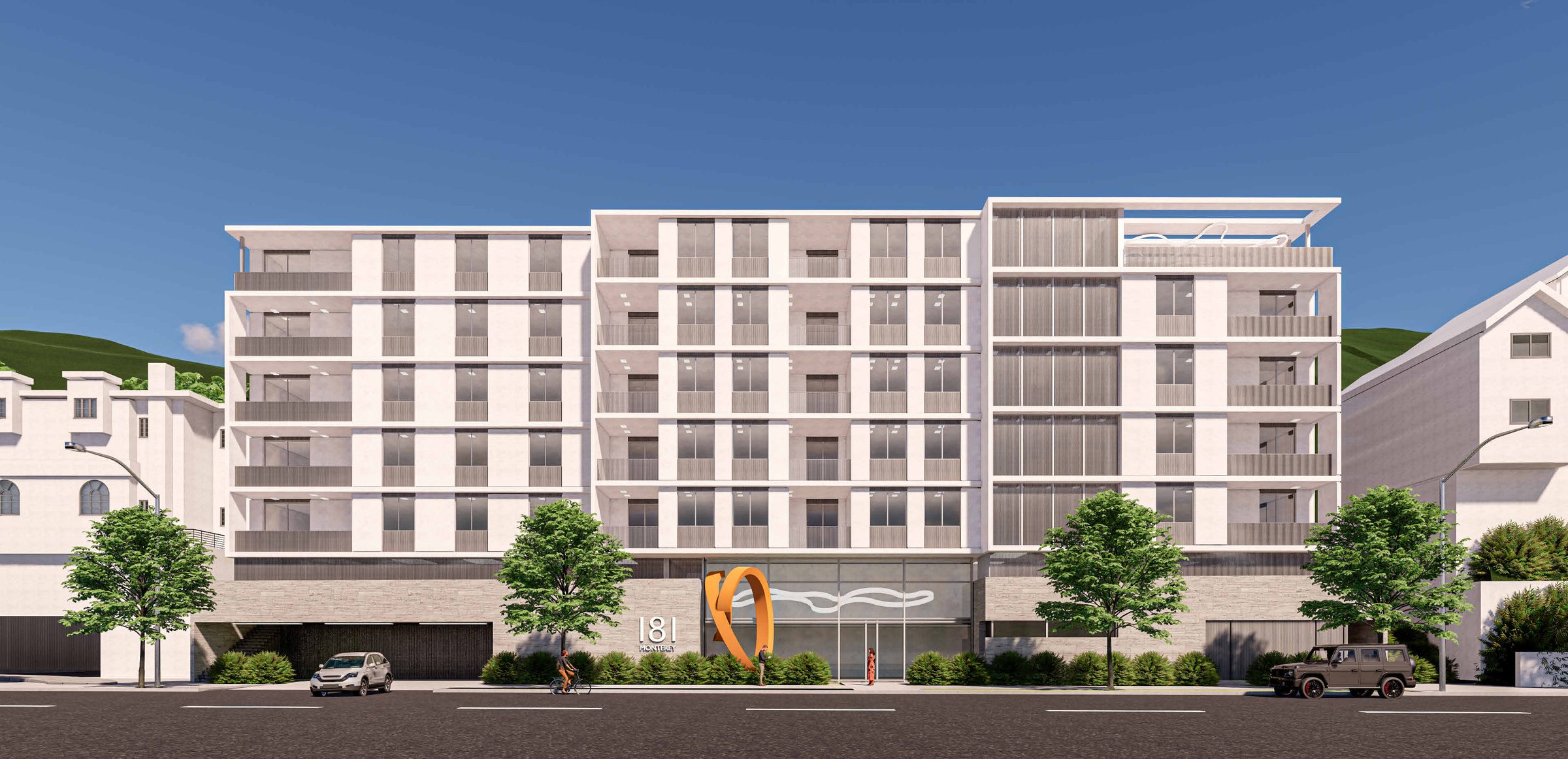 181 Monterey — architectural rendering of the approved 53-unit condominium development